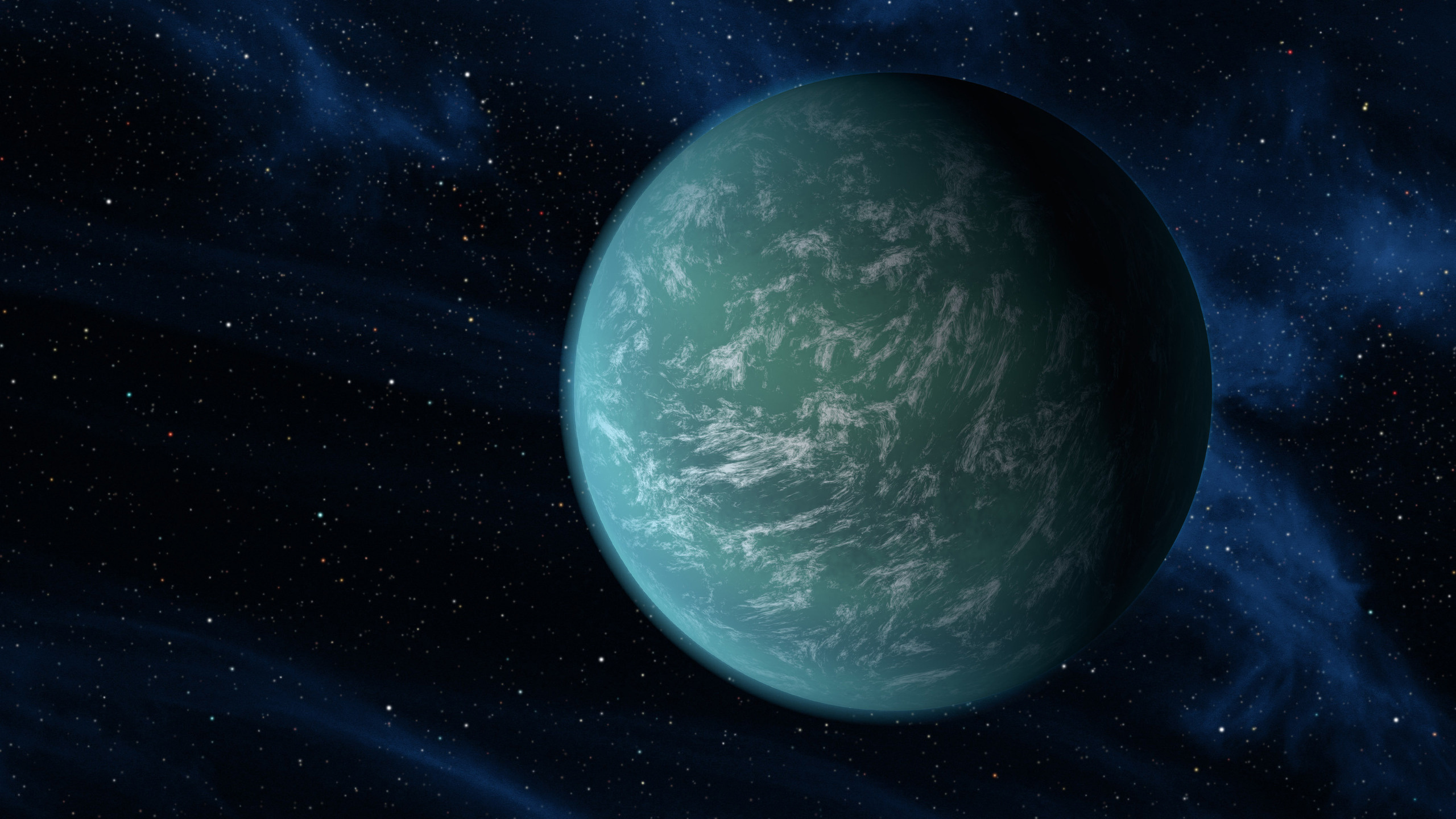 nasa, planet, green, Kepler 22-b