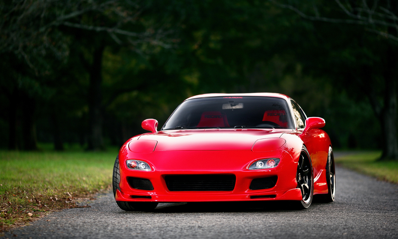 , red, Mazda, front, , fd, rx-7