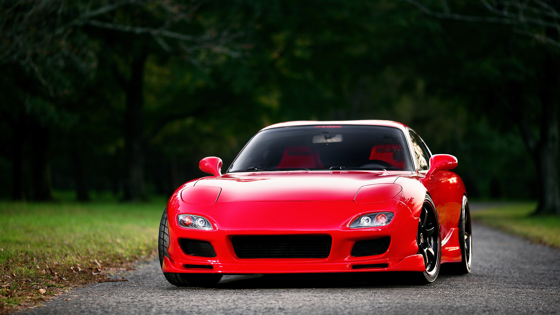 , red, Mazda, front, , fd, rx-7