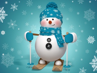 , snowman, ,  , snow, winter