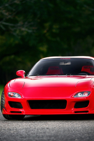 , red, Mazda, front, , fd, rx-7