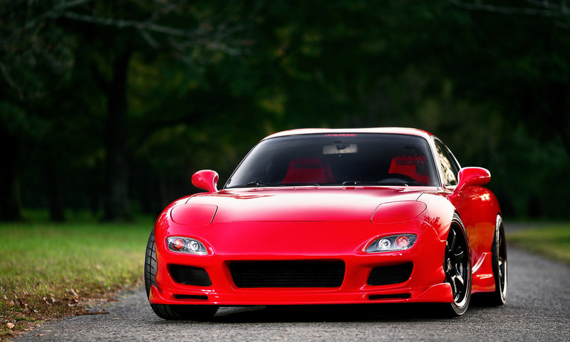 , red, Mazda, front, , fd, rx-7