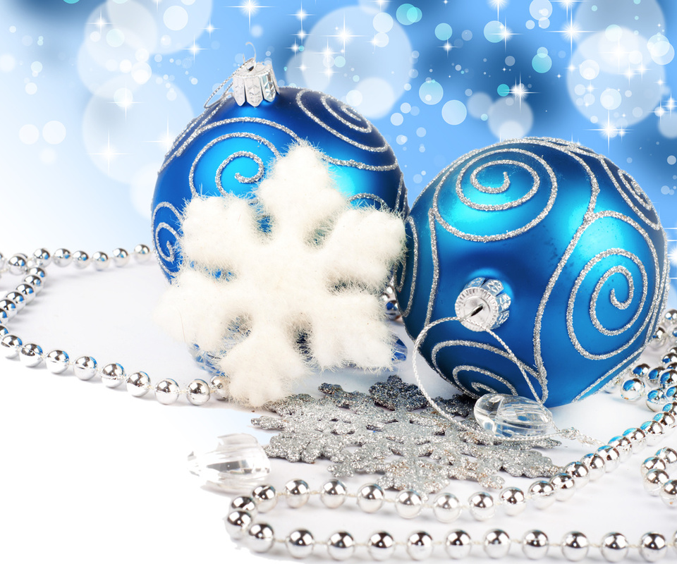 diamonds, blue balls, necklace, new year, Merry christmas, jewelry, lights, bokeh, decoration