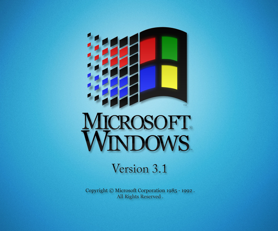 blue, Microsoft windows, retro, operating system