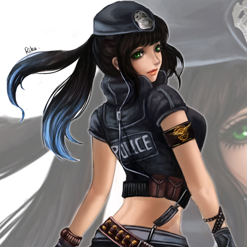 Аватарка для стима девушка полиция