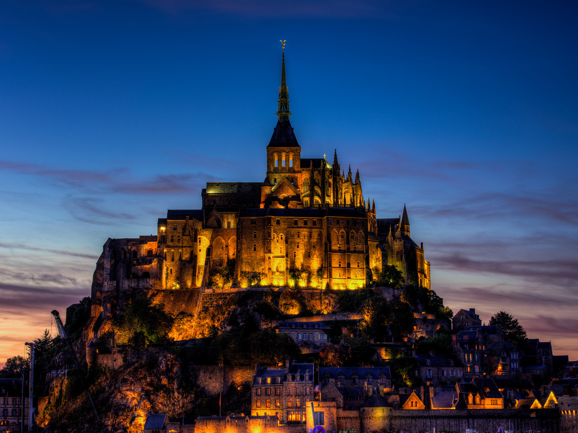 Mont-saint-michel, basse-normandie, le mont-st.-michel, --, france