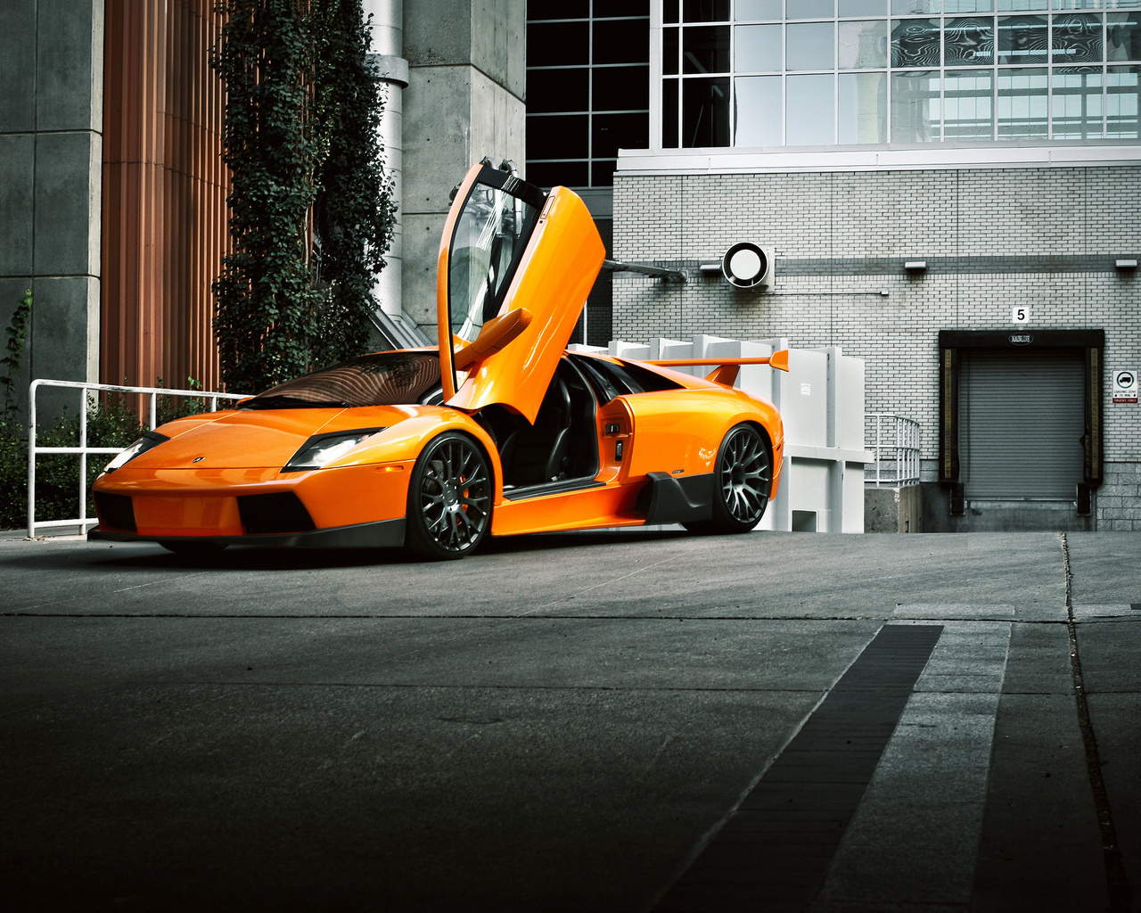 , front, , murcielago, orange, Lamborghini