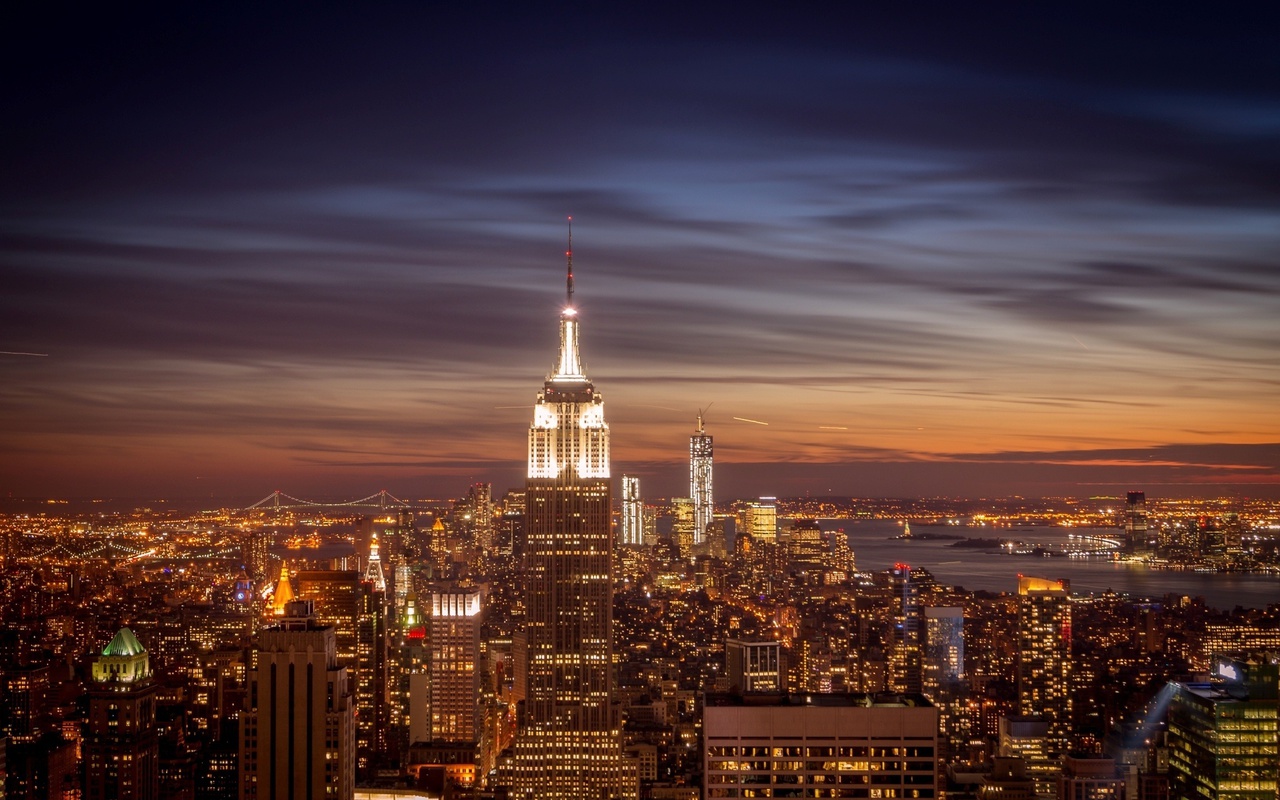 manhattan, nyc, empire state building, usa, New york, -, new york city, 