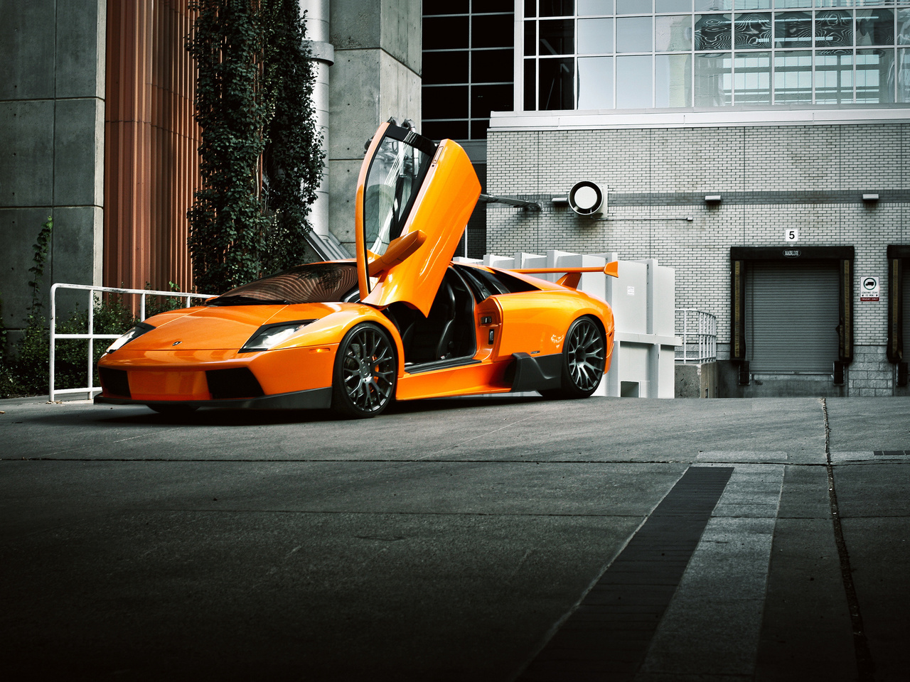 , front, , murcielago, orange, Lamborghini