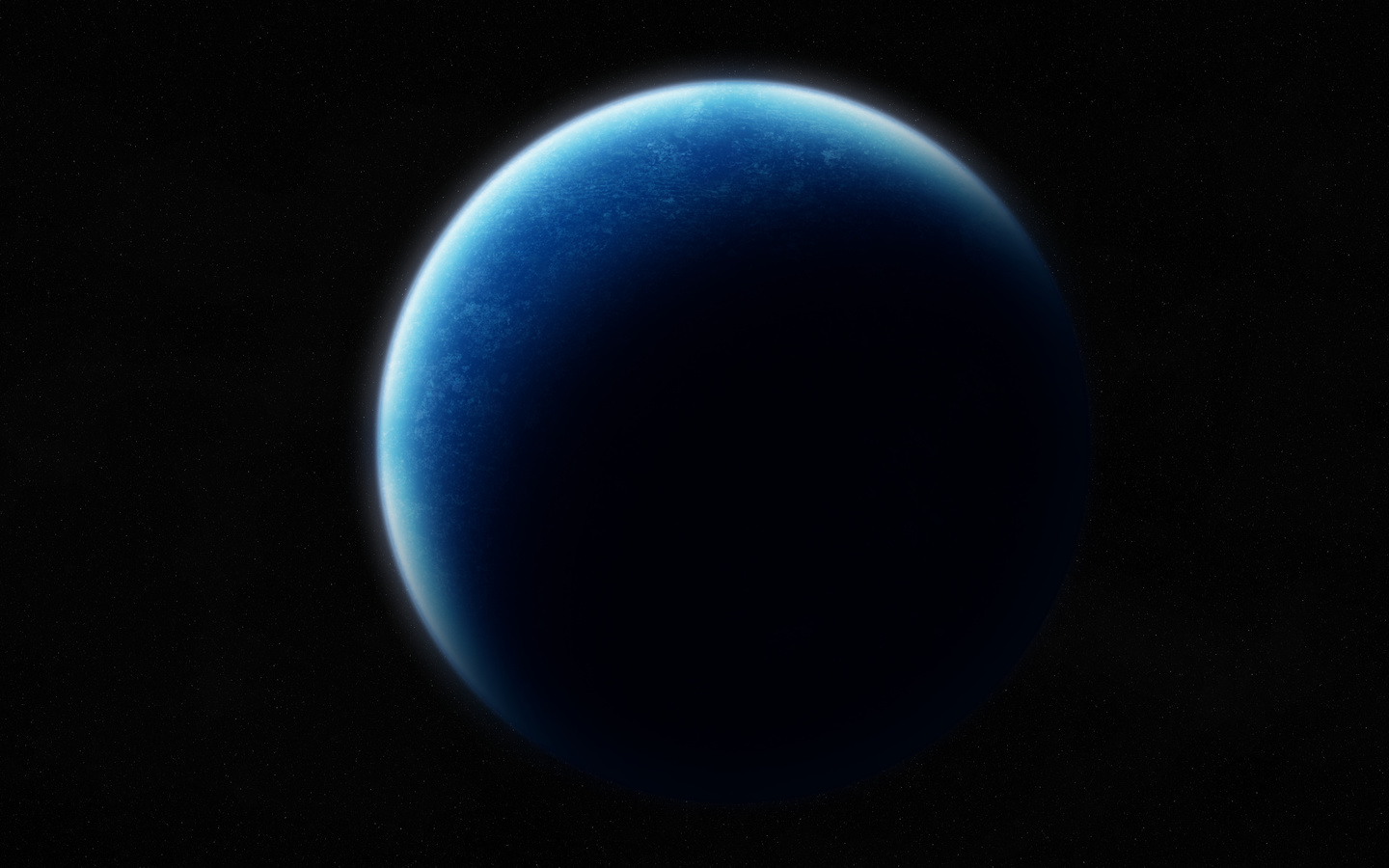 Sci fi, planet, blue, shadows, black