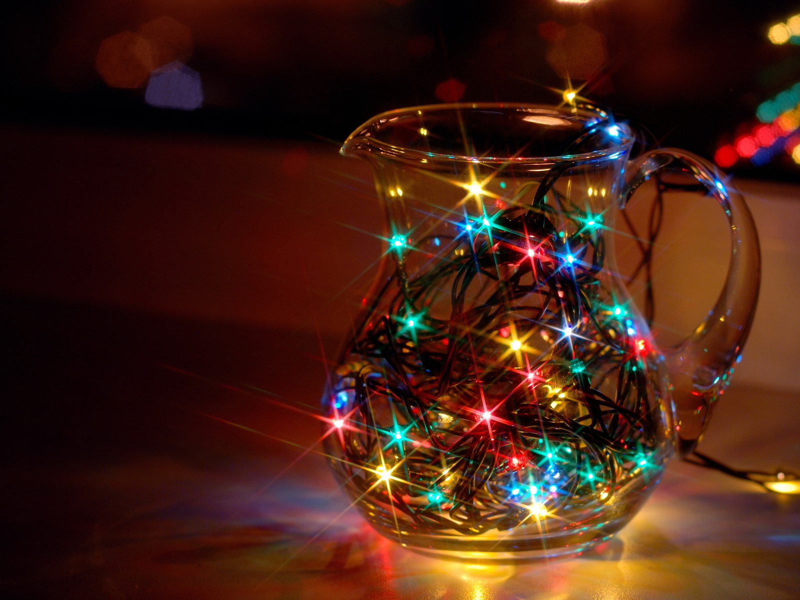 Lights, bokeh, window, star, glass, dream