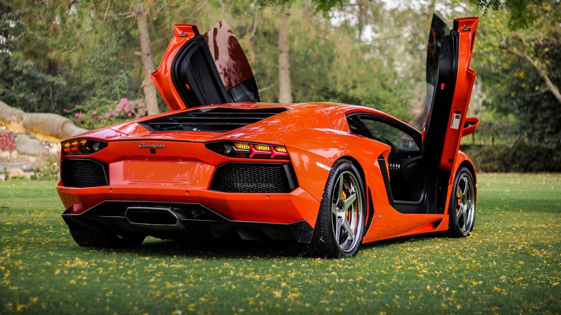 , orange, Lamborghini, lp700-4, , aventador