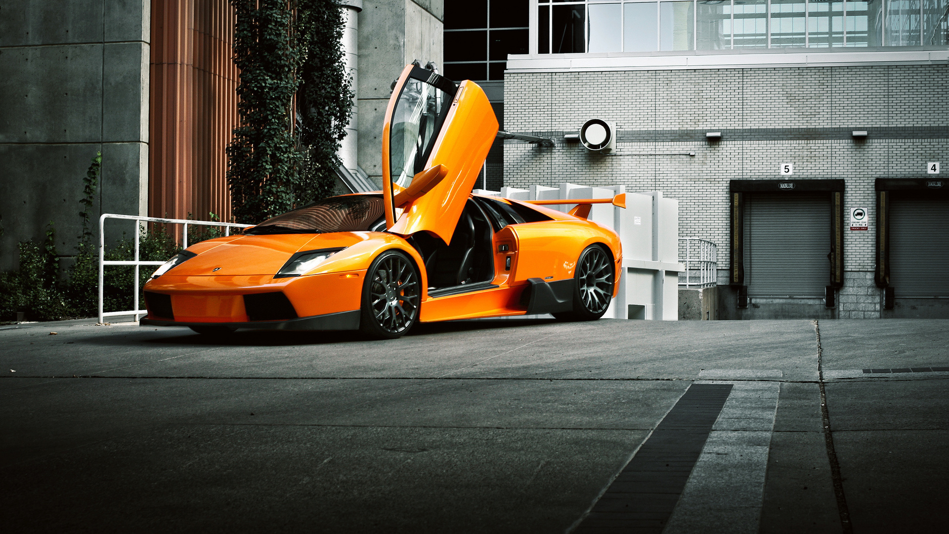 , front, , murcielago, orange, Lamborghini