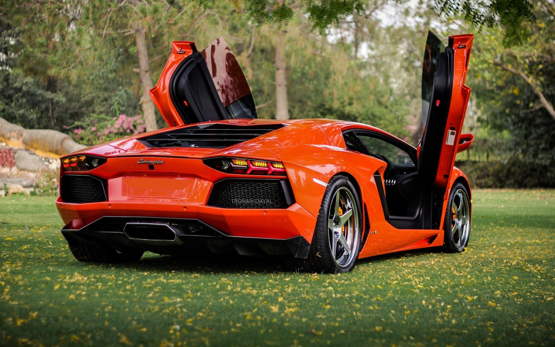 , orange, Lamborghini, lp700-4, , aventador