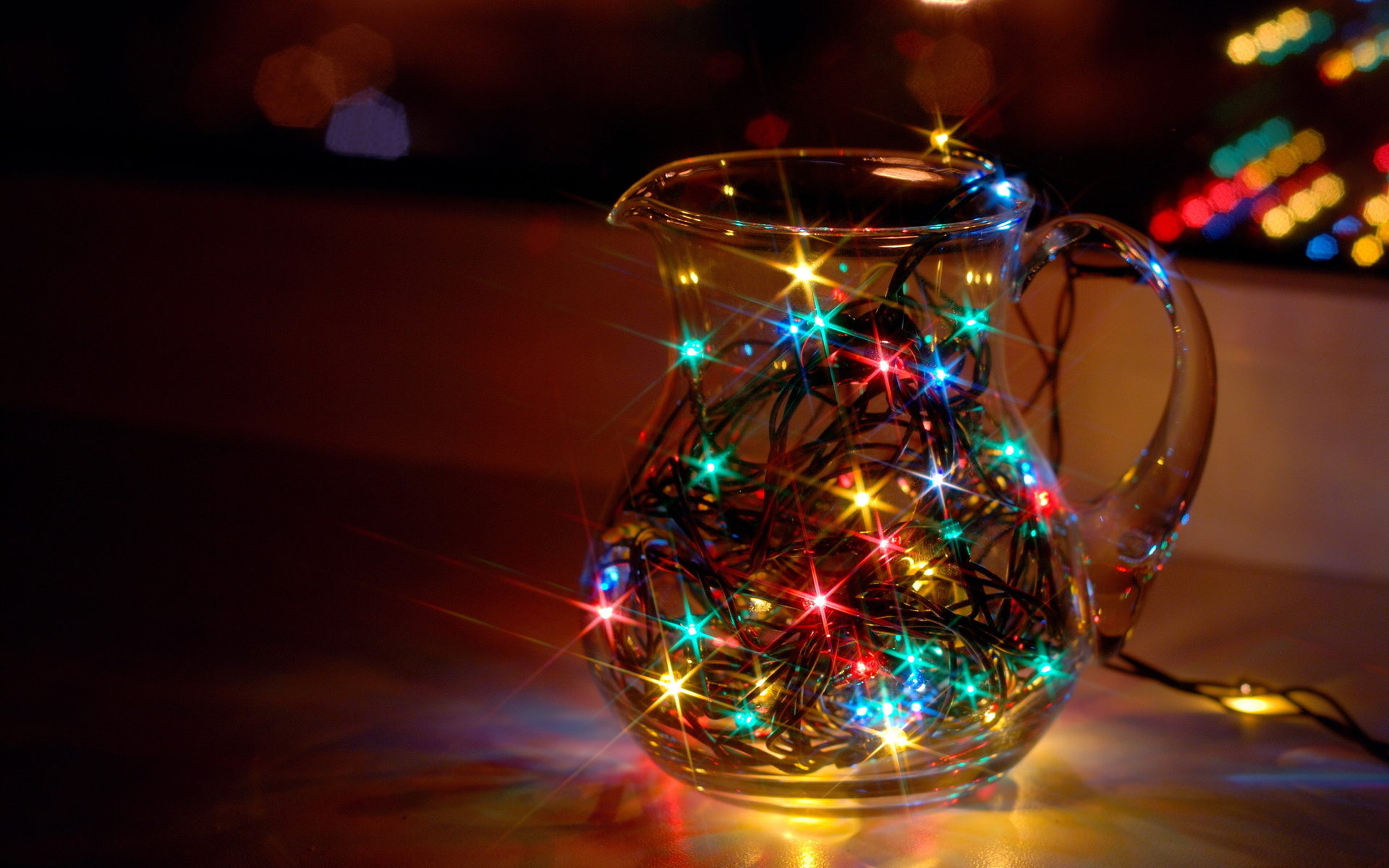 Lights, bokeh, window, star, glass, dream