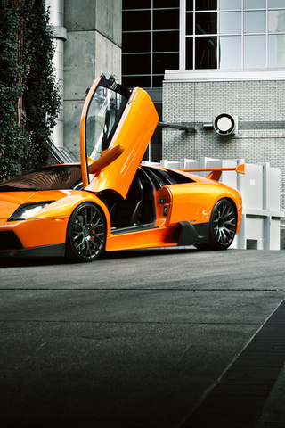 , front, , murcielago, orange, Lamborghini