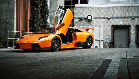 , front, , murcielago, orange, Lamborghini