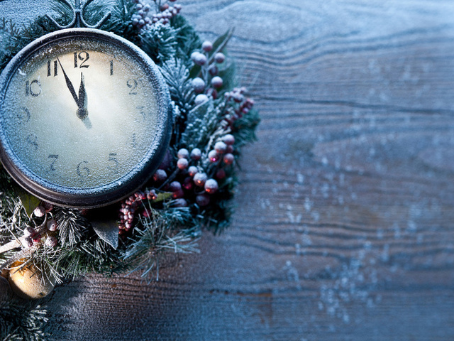 new year,  , , frozen, Clock