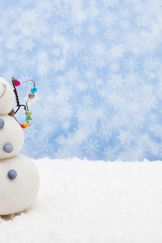 snowflake, new year, snowman, scarf, , christmas, snow, Holidays