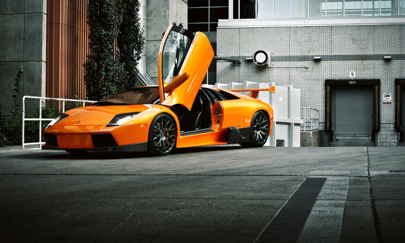 , front, , murcielago, orange, Lamborghini