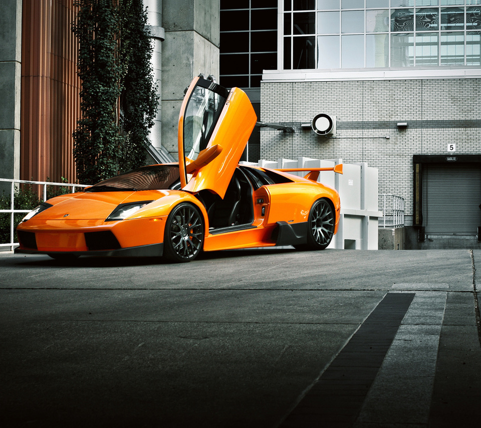 , front, , murcielago, orange, Lamborghini