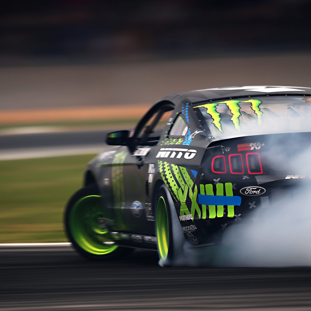 smoke, formula drift, mustang, rtr, Ford, team, monster energy, motion, vaughn gittin jr