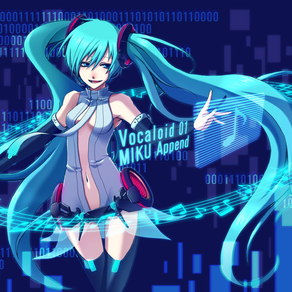 miku append, , hatsune miku, vocaloid, , , 