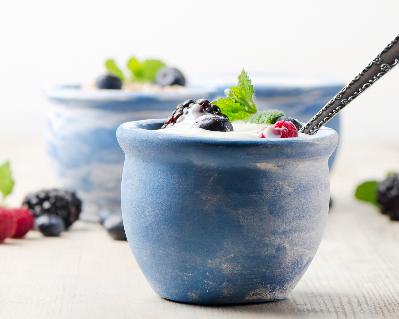 yogurt, Cream, dessert, milk, , fruits, raspberries, blackberries, cups, blueberries