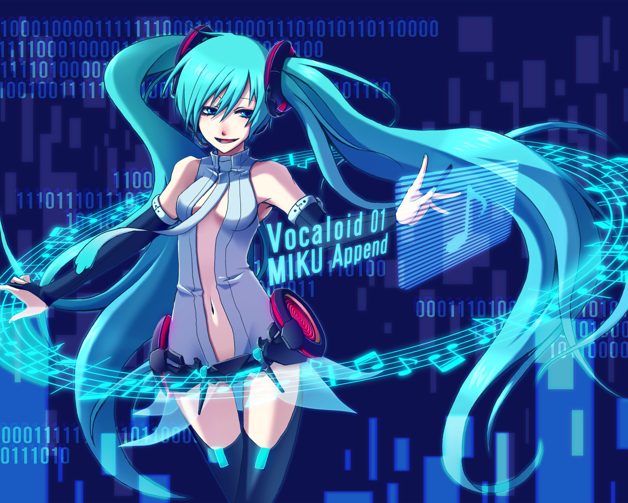 miku append, , hatsune miku, vocaloid, , , 