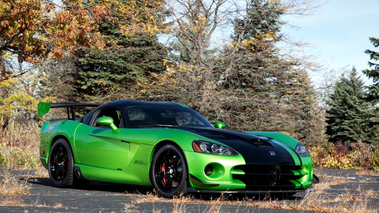 , trees, , acr snakeskin edition, Dodge, green, viper, 