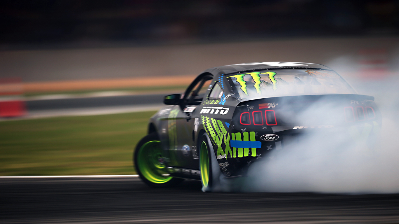 smoke, formula drift, mustang, rtr, Ford, team, monster energy, motion, vaughn gittin jr