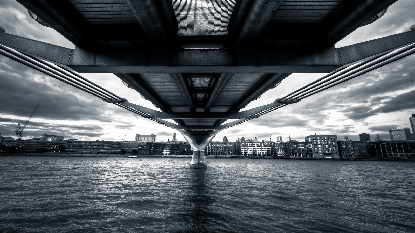 , england, Millennium bridge, , thames, river, london