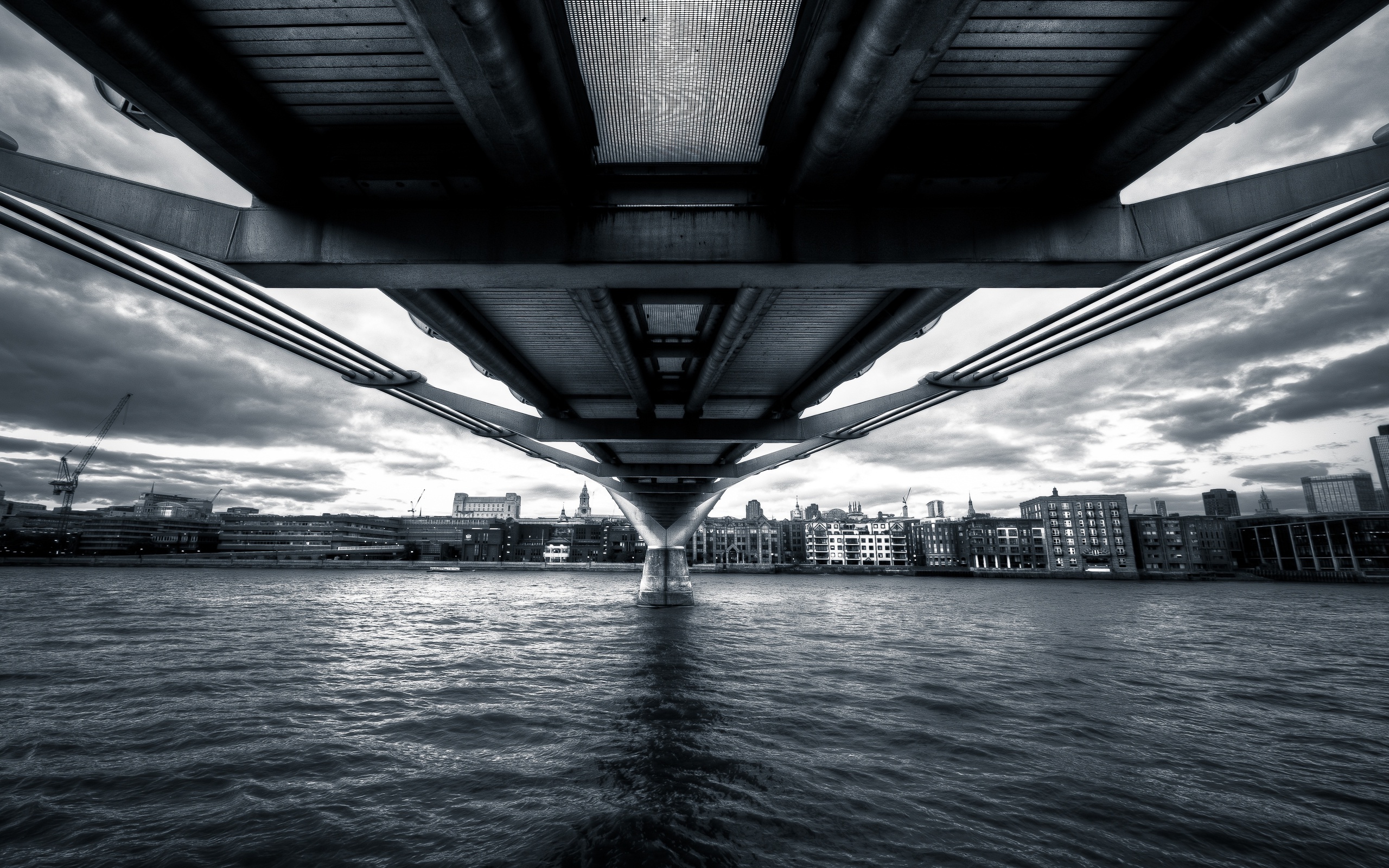 , england, Millennium bridge, , thames, river, london