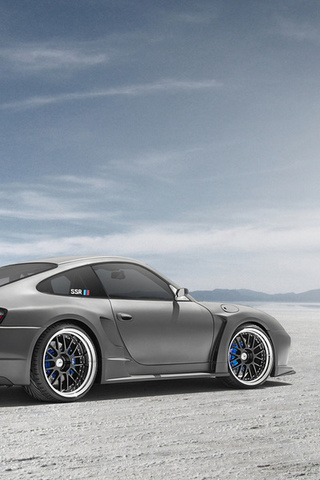 , 991, silvery, 996, rear, ssr, top secret, widebody, Porsche, 