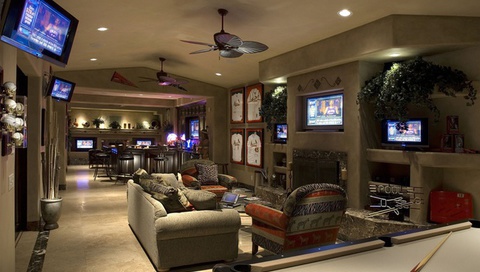 Interior, pool table, room bar, , , , game, billiard