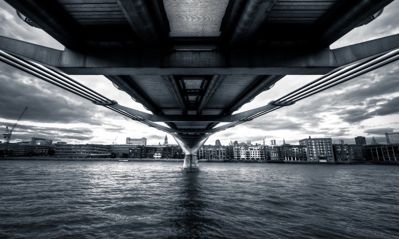 , england, Millennium bridge, , thames, river, london