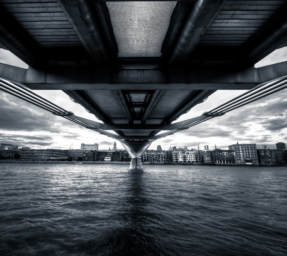 , england, Millennium bridge, , thames, river, london