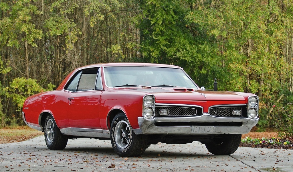 classic, 1967, hardtop, coupe, red, muscle car, retro, Pontiac, , , gto