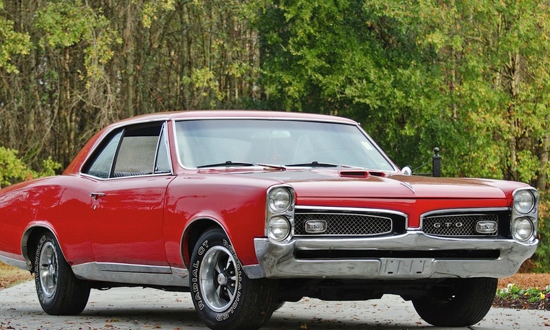 classic, 1967, hardtop, coupe, red, muscle car, retro, Pontiac, , , gto