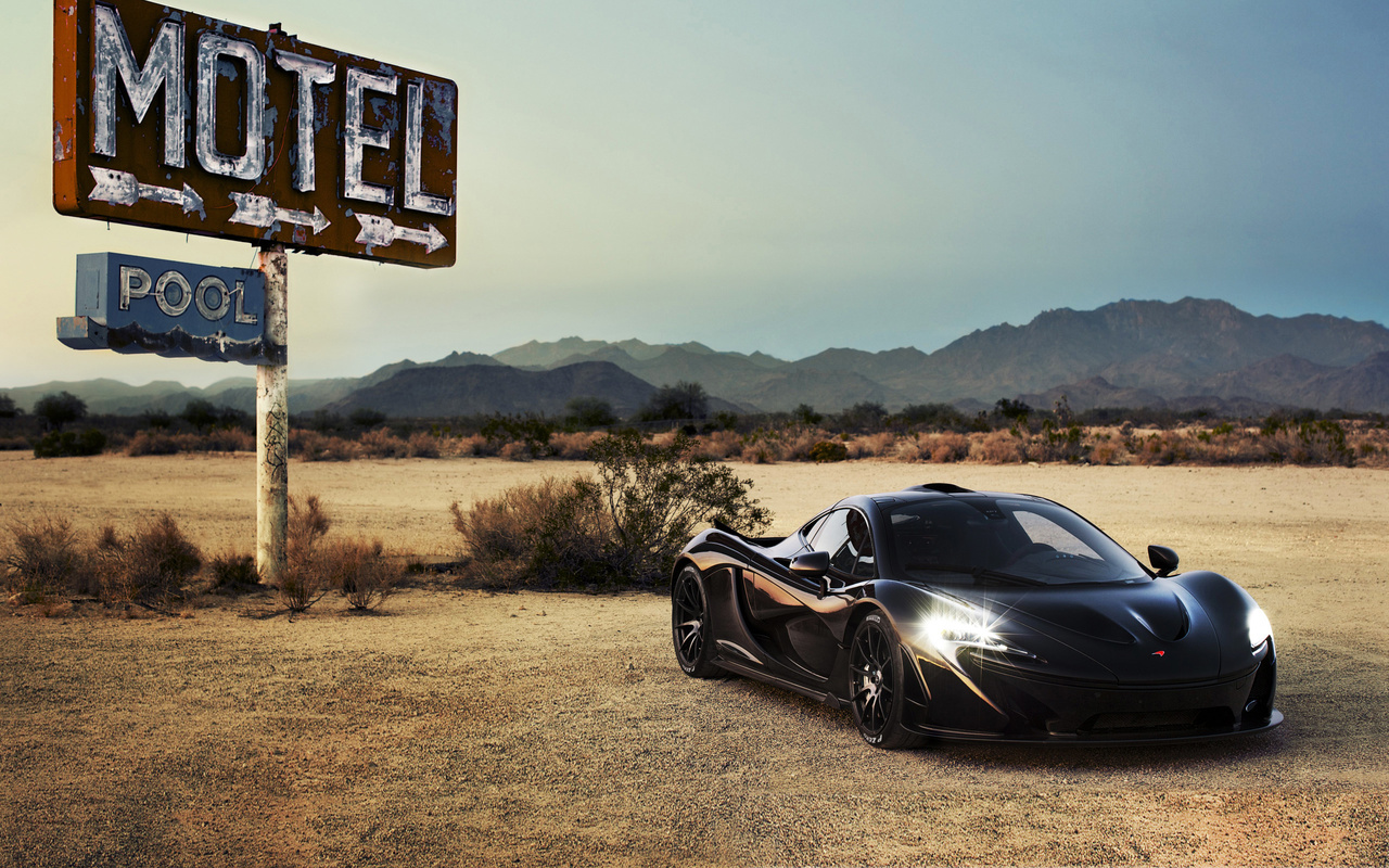 , car, , , black,  , Mclaren p1