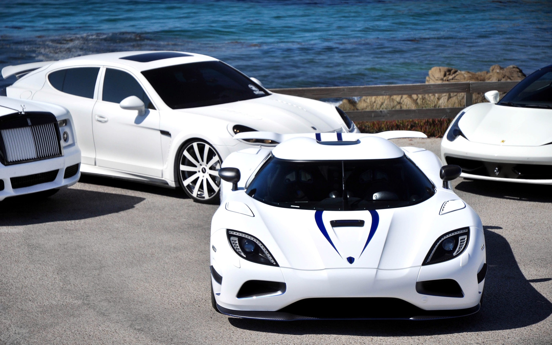 ferrari, 458 italia, Cars, porsche panamera, white, koenigsegg, agera r, wallpapers, rols royce