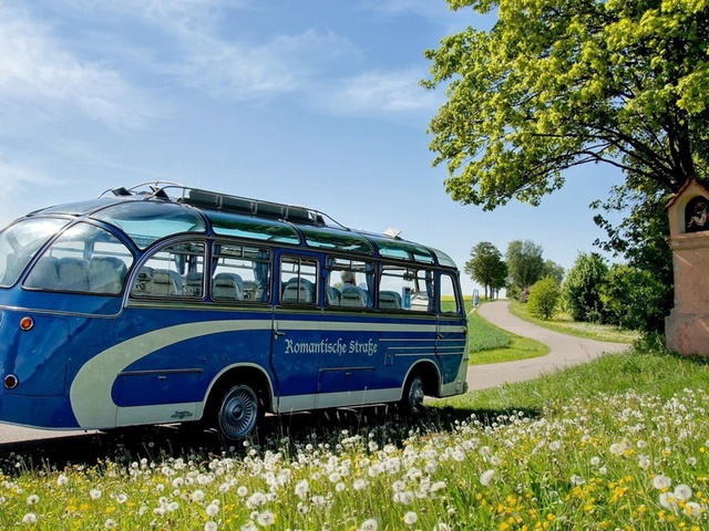 neoplan, vintage, bus