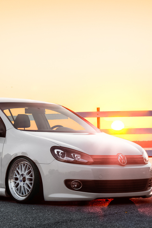 , mk6, , golf, Volkswagen, , sunset