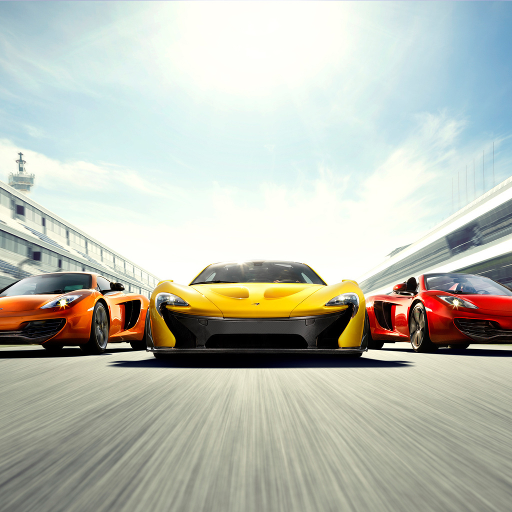 supercars, mclaren mp4-12c spyder, Mclaren p1, three, mclaren mp4-12c, mixed