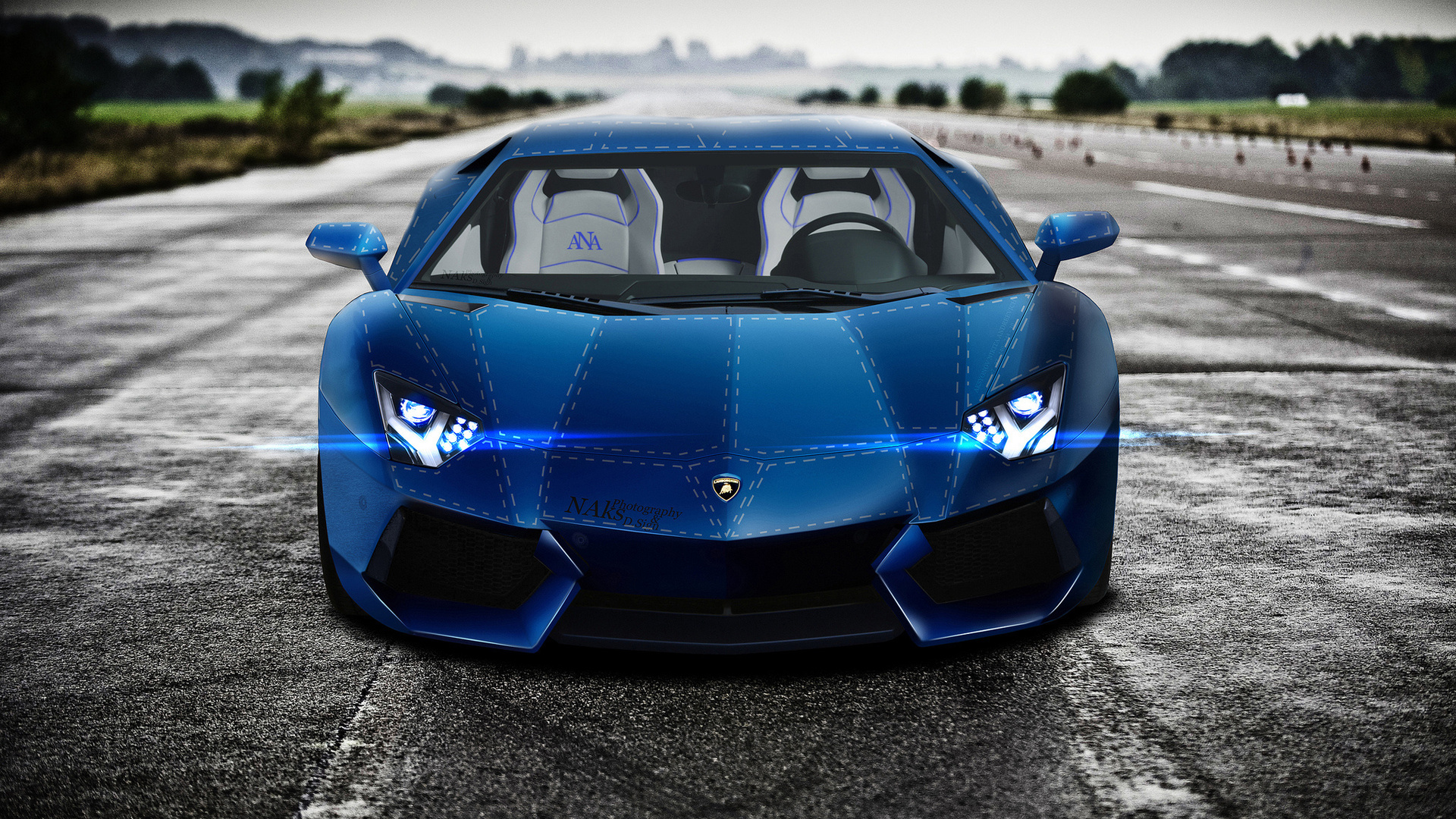 Lamborghini, aventador, front, aksyonov nikita andreevich, blue, , lb834, lp700-4