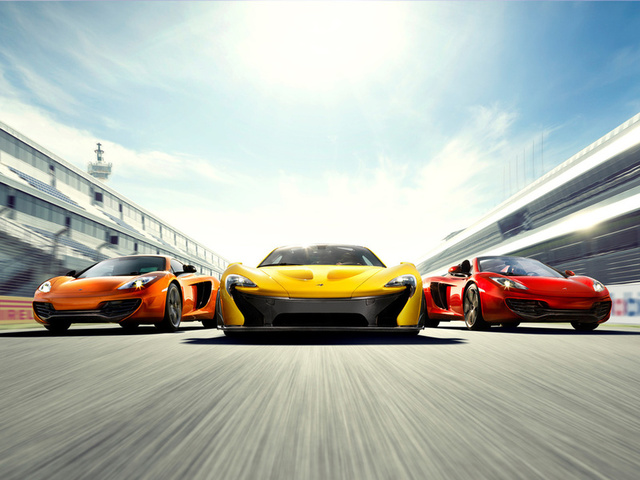 supercars, mclaren mp4-12c spyder, Mclaren p1, three, mclaren mp4-12c, mixed