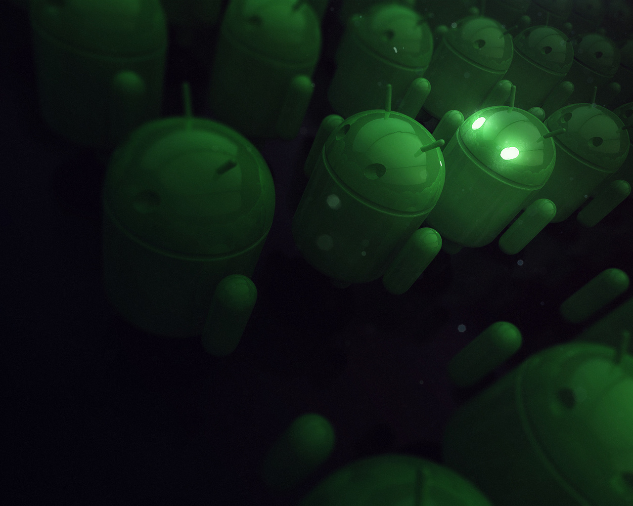 , android, green, 