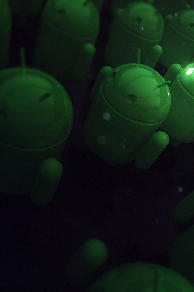 , android, green, 