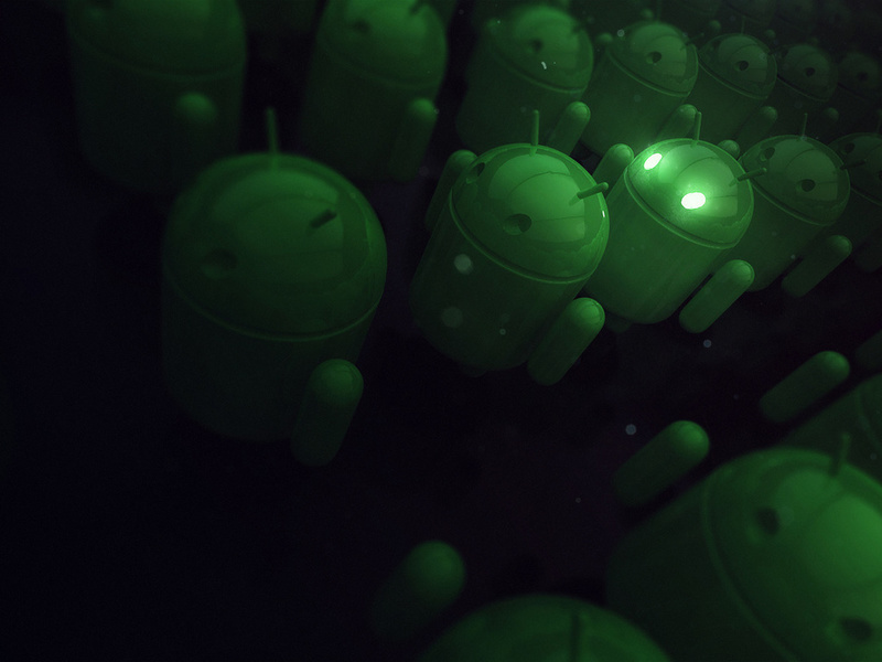 , android, green, 